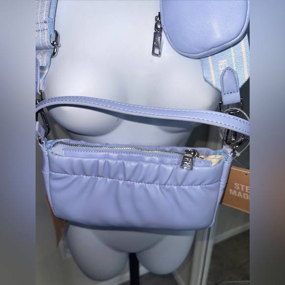 Steve Madden BCARMELA color Blue Shoulder/Crossbody Bag New 100% Authentic - Picture 8 of 9